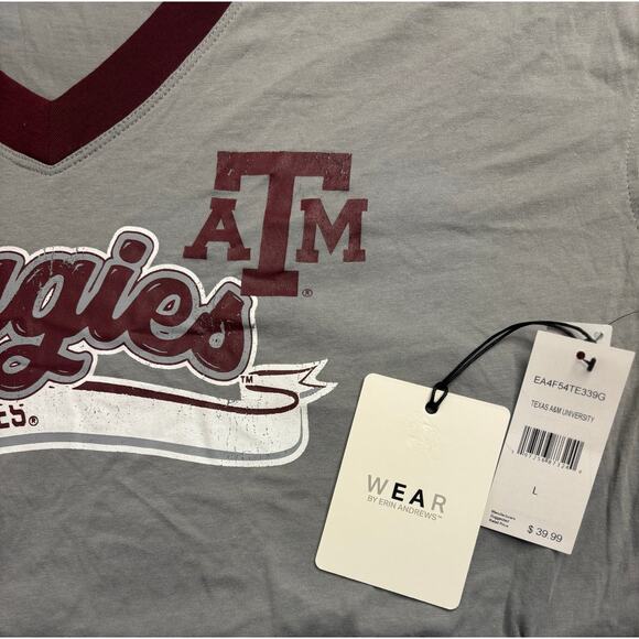 Wear By Erin Andrews - Women’s L Texas A&M Aggies Tee Shirt NWTs - Picture 6 of 6